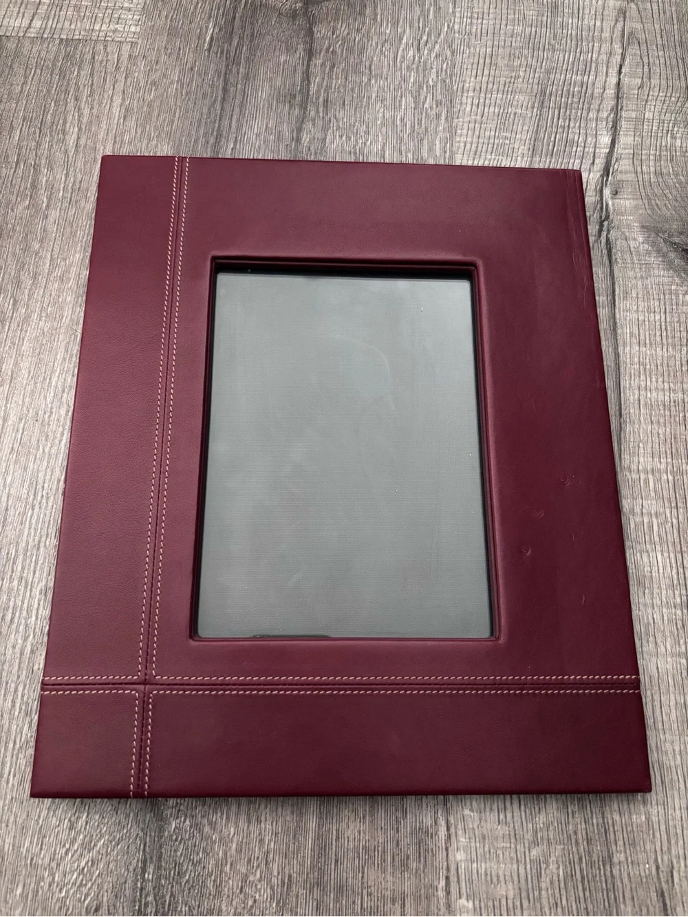 ✨RARE✨COACH Burgundy Leather Picture Frame